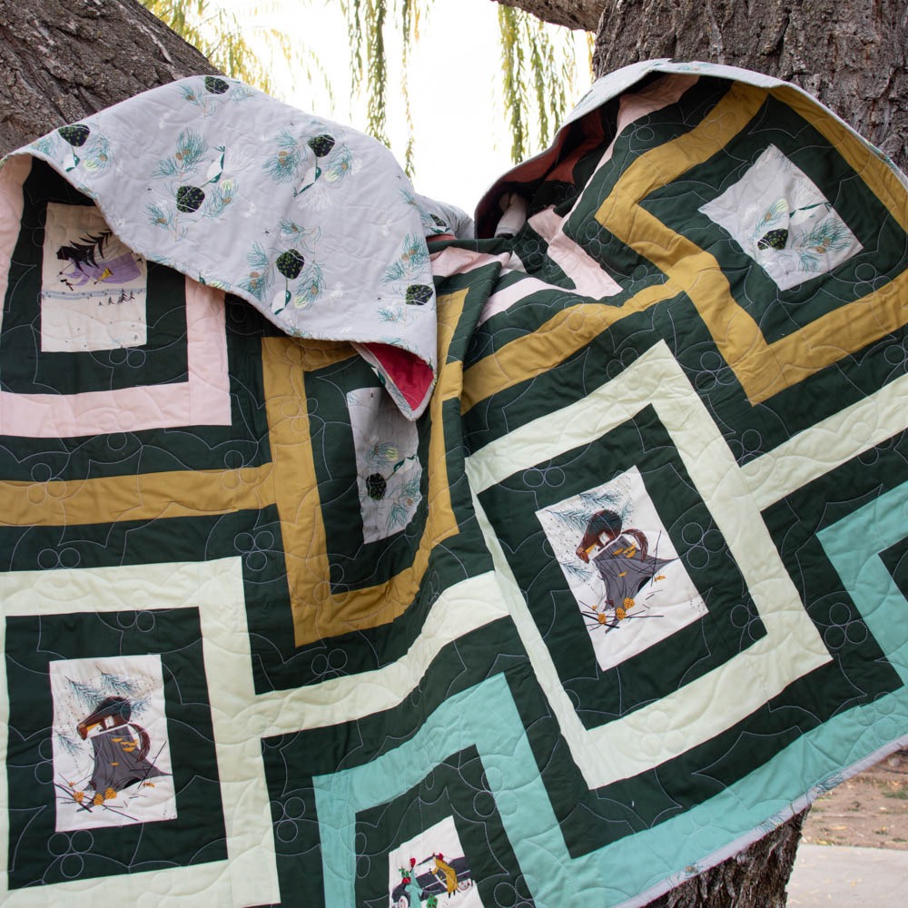 Charley Harper Holiday Cincinnati Quilt