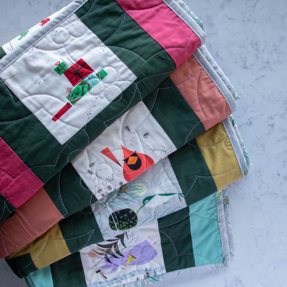 Charley Harper Holiday Cincinnati Quilt