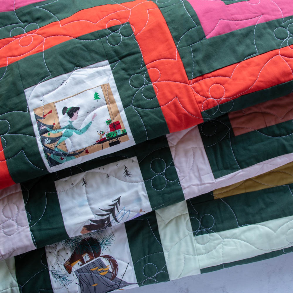 Charley Harper Holiday Cincinnati Quilt