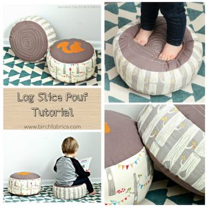 Log Slice Pouf by Swoodson Says