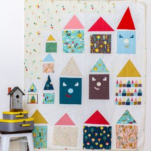 Happy Houses Quilt by Rossie Hutchinson