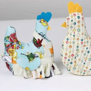 Miss Bobbins the Fabricworm Chicken by Melissa Bailey