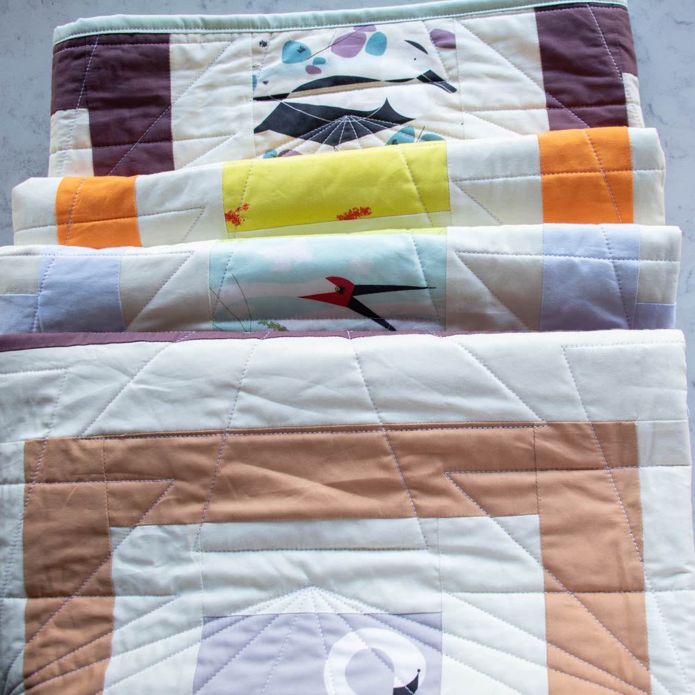Charley Harper Vanishing Birds Cincinnati Quilt