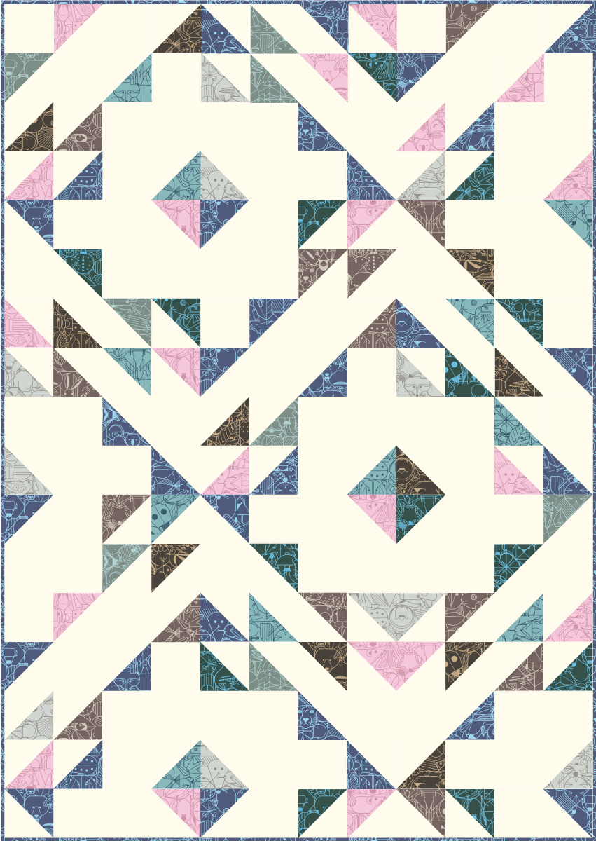 Summer Haze Baby Mock Up Featuring Charley Harper End Papers Basic