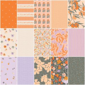 Tangerine 10" Squares by AGF Studio for Art Gallery Fabrics