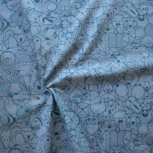 End Papers Denim, Charley Harper End Papers Basics from Birch Organic Fabrics