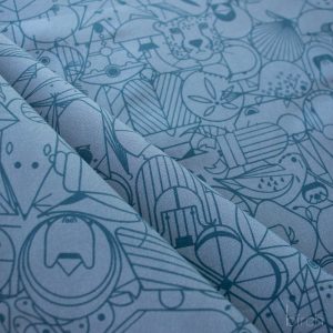 End Papers Denim, Charley Harper End Papers Basics from Birch Organic Fabrics