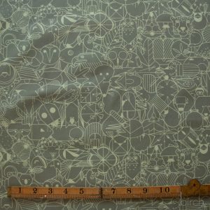 End Papers Jade, Charley Harper End Papers Basics from Birch Organic Fabrics