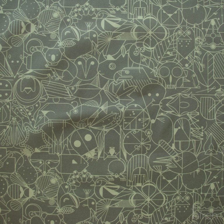 End Papers Jade, Charley Harper End Papers Basics from Birch Organic Fabrics