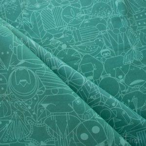 End Papers Lagoon, Charley Harper End Papers Basics from Birch Organic Fabrics