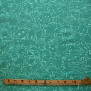 End Papers Lagoon, Charley Harper End Papers Basics from Birch Organic Fabrics