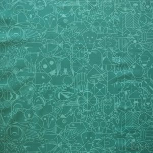 End Papers Lagoon, Charley Harper End Papers Basics from Birch Organic Fabrics