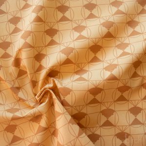 Chickadee End Papers Toffee, Charley Harper End Papers Basics from Birch Organic Fabrics