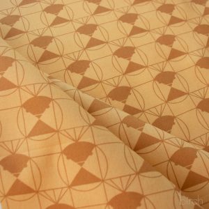 Chickadee End Papers Toffee, Charley Harper End Papers Basics from Birch Organic Fabrics