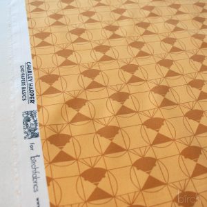 Chickadee End Papers Toffee, Charley Harper End Papers Basics from Birch Organic Fabrics