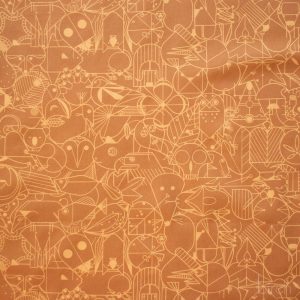 End Papers Toffee, Charley Harper End Papers Basics from Birch Organic Fabrics