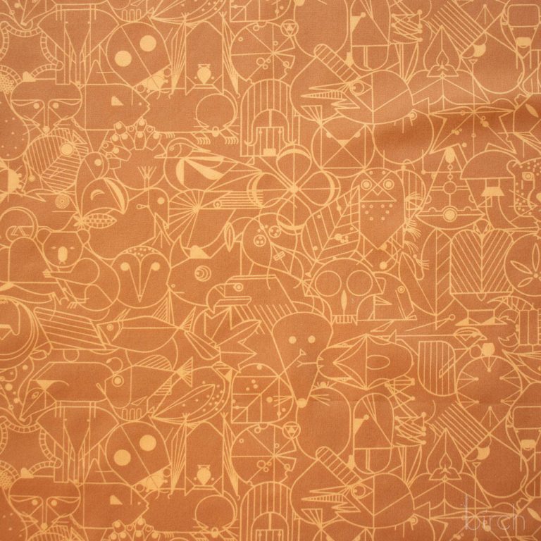 End Papers Toffee, Charley Harper End Papers Basics from Birch Organic Fabrics