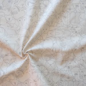 End Papers Snow, Charley Harper End Papers Basics from Birch Organic Fabrics
