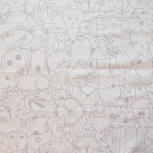 End Papers Snow, Charley Harper End Papers Basics from Birch Organic Fabrics