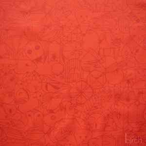 End Papers Cardinal, Charley Harper End Papers Basics from Birch Organic Fabrics
