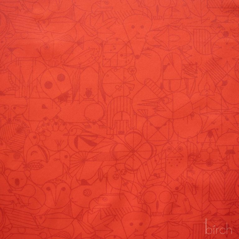 End Papers Cardinal, Charley Harper End Papers Basics from Birch Organic Fabrics
