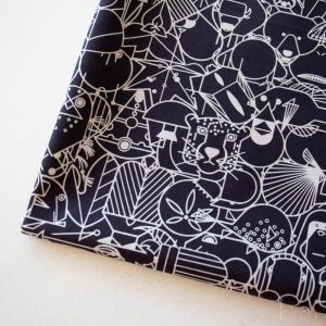 End Papers Black, Charley Harper End Papers Basics from Birch Organic Fabrics Chickadee End Papers Driftwood, Charley Harper End Papers Basics from Birch Or