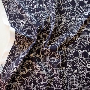 End Papers Black, Charley Harper End Papers Basics from Birch Organic Fabrics Chickadee End Papers Driftwood, Charley Harper End Papers Basics from Birch Or