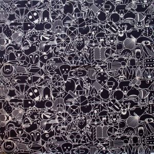 End Papers Black, Charley Harper End Papers Basics from Birch Organic Fabrics Chickadee End Papers Driftwood, Charley Harper End Papers Basics from Birch Or