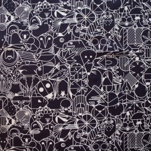 End Papers Black, Charley Harper End Papers Basics from Birch Organic Fabrics Chickadee End Papers Driftwood, Charley Harper End Papers Basics from Birch Or