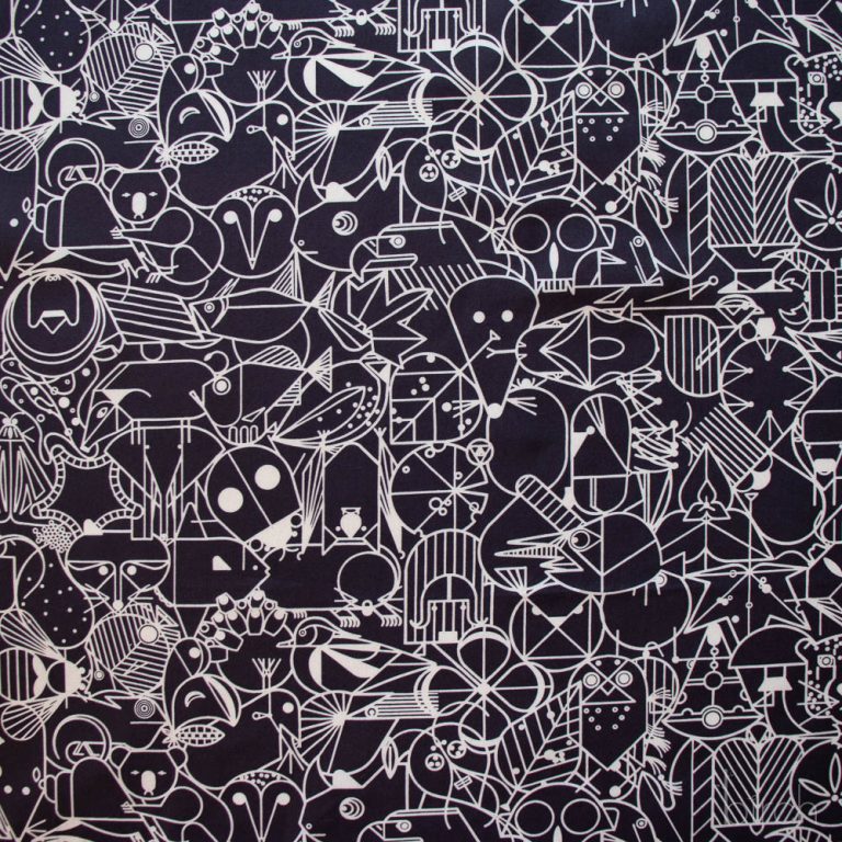 End Papers Black, Charley Harper End Papers Basics from Birch Organic Fabrics Chickadee End Papers Driftwood, Charley Harper End Papers Basics from Birch Or