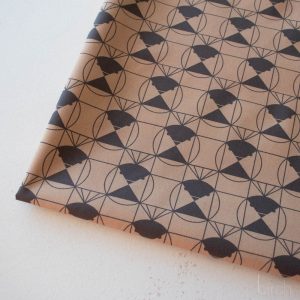 Chickadee End Papers Driftwood, Charley Harper End Papers Basics from Birch Organic Fabrics