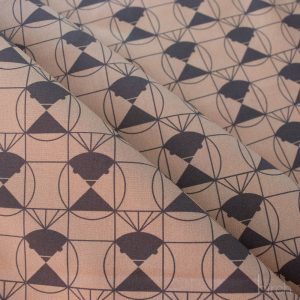 Chickadee End Papers Driftwood, Charley Harper End Papers Basics from Birch Organic Fabrics
