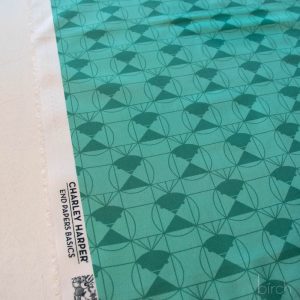 Chickadee End Papers Lagoon, Charley Harper End Papers Basics from Birch Organic Fabrics