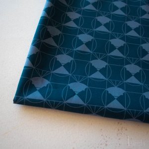 Chickadee End Papers Denim, Charley Harper End Papers Basics from Birch Organic Fabrics