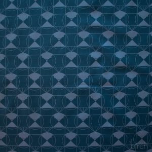 Chickadee End Papers Denim, Charley Harper End Papers Basics from Birch Organic Fabrics