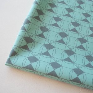 Chickadee End Papers Seafoam, Charley Harper End Papers Basics from Birch Organic Fabrics