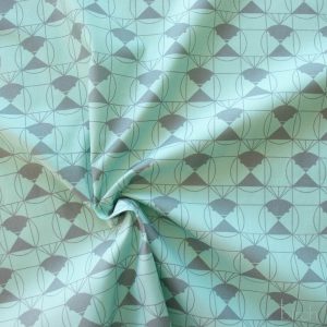 Chickadee End Papers Seafoam, Charley Harper End Papers Basics from Birch Organic Fabrics