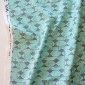 Chickadee End Papers Seafoam, Charley Harper End Papers Basics from Birch Organic Fabrics