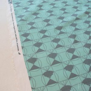 Chickadee End Papers Seafoam, Charley Harper End Papers Basics from Birch Organic Fabrics