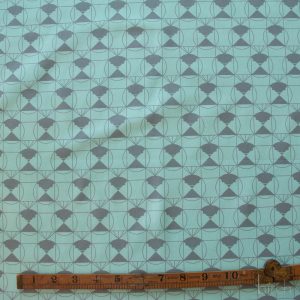 Chickadee End Papers Seafoam, Charley Harper End Papers Basics from Birch Organic Fabrics