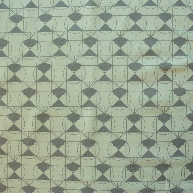 Chickadee End Papers Jade, Charley Harper End Papers Basics from Birch Organic Fabrics