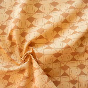 Chickadee End Papers Toffee, Charley Harper End Papers Basics from Birch Organic Fabrics