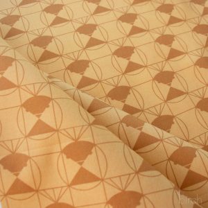 Chickadee End Papers Toffee, Charley Harper End Papers Basics from Birch Organic Fabrics