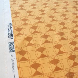 Chickadee End Papers Toffee, Charley Harper End Papers Basics from Birch Organic Fabrics