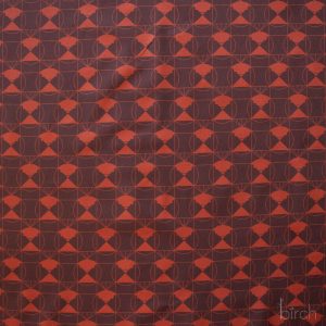 Chickadee End Papers Chocolate Cherry, Charley Harper End Papers Basics from Birch Organic Fabrics