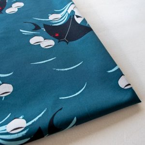 Shark Feast, Charley Harper Coastal Vol. 2 for Birch Organic Fabrics