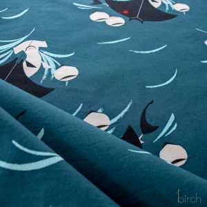 Shark Feast, Charley Harper Coastal Vol. 2 for Birch Organic Fabrics