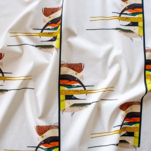 Gone Fishin, Charley Harper Coastal Vol. 2 for Birch Organic Fabrics