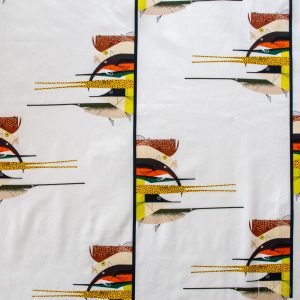 Gone Fishin, Charley Harper Coastal Vol. 2 for Birch Organic Fabrics