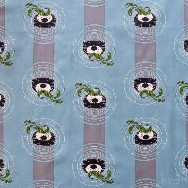 Otter vs Crawfish, Charley Harper Coastal Vol. 2 for Birch Organic Fabrics